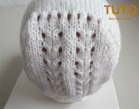 tricot bebe Tutoriel tuto béguin ou bonnet bébé motif vagues