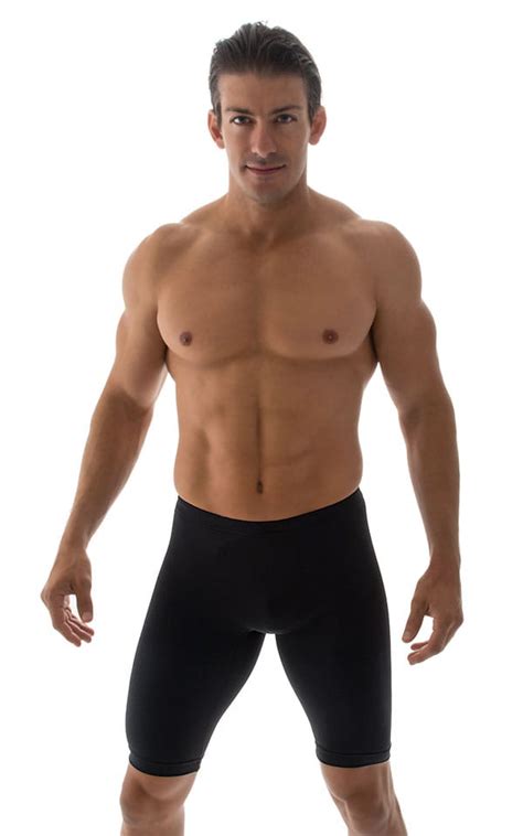 Mens Running Biking Swimming Gym Compression Lycra Shorts