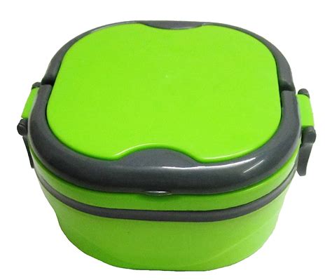 Buy Hot Tiffin Box With Steel Container And Separator Handle For Easy Carry Side Lock
