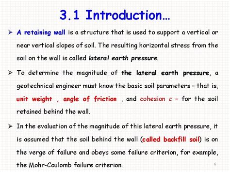 SOIL MECHANICSIICENG 2082 Lecture 03 LATERAL EARTH PRESSURE