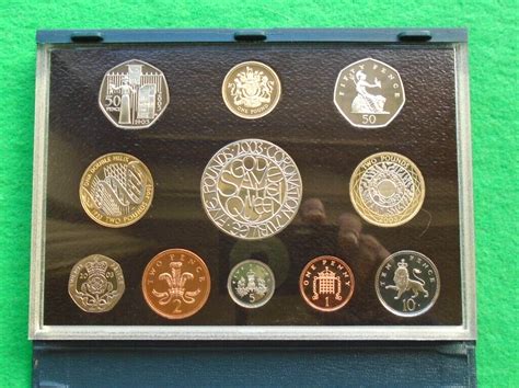 Royal Mint 2003 UK Proof Coin Set Blue Case Including COA Info