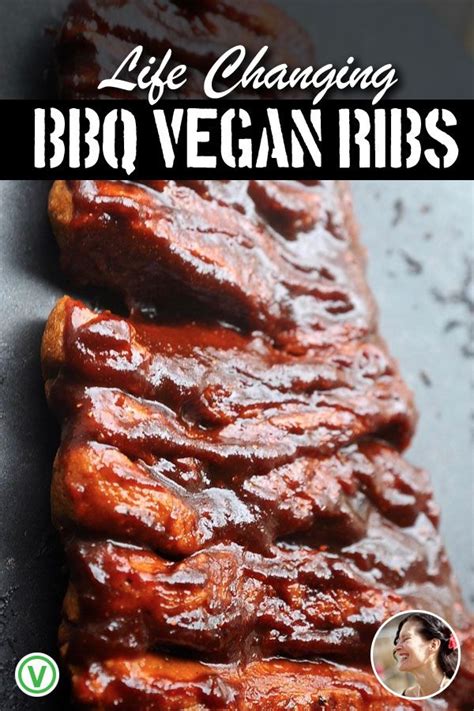 Bbq Vegan Ribs With Sticky Tamarind Bbq Sauce Recipe Vegan Ribs Vegan Dishes Tamarind Bbq