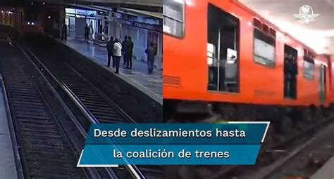 Estos son los accidentes del Metro de la CDMX en los últimos años