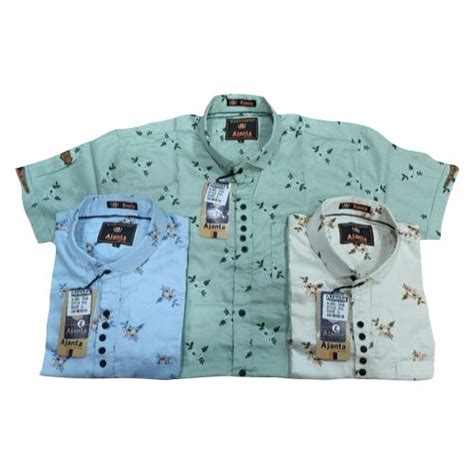 Half Sleeve Mens Half Sleeves Printed Cotton Shirts Size S Xxl At Rs