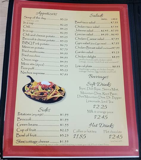 Menu At King Gyros Restaurant Marion