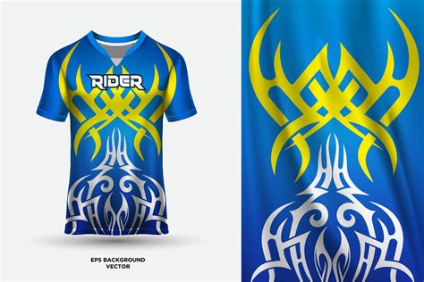 Abstract sports jersey design template mockup vector 13864069 Vector ...