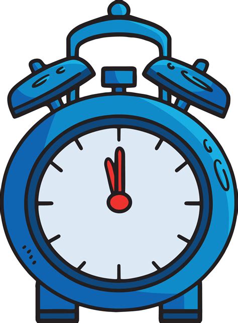 Alarm Clock Cartoon Colored Clipart Illustration 12902526 Vector Art At