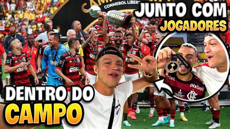 FLAMENGO TRICAMPEÃO DA LIBERTADORES E EU TAVA DENTRO DO CAMPO