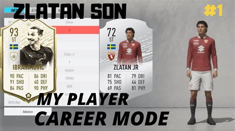 Fifa My Player Career Mode Zlatan Jr Score On Debut Youtube