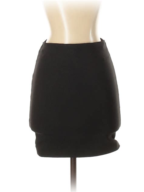 Wow Couture Solid Black Casual Skirt Size S 82 Off Thredup