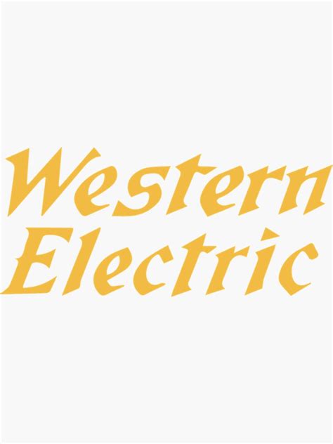 Vintage Western Electric Logo Classic Sticker For Sale By Natheconsi