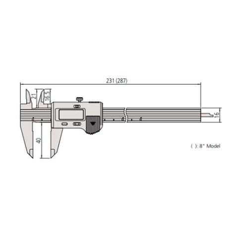 Mitutoyo 0 350mm Inch Metric Dual Scale High Precision Absolute Digital