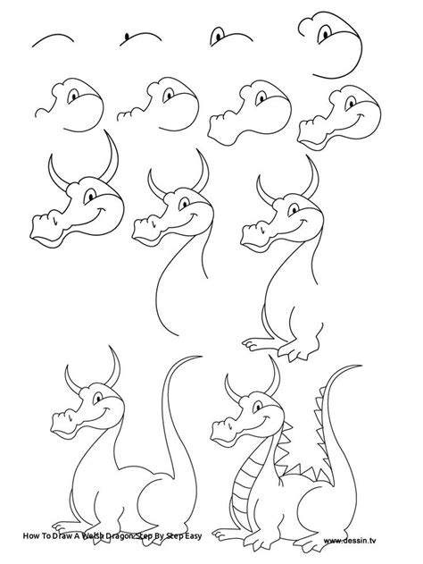 How To Draw A Welsh Dragon Step By Easy Astar Tutorial