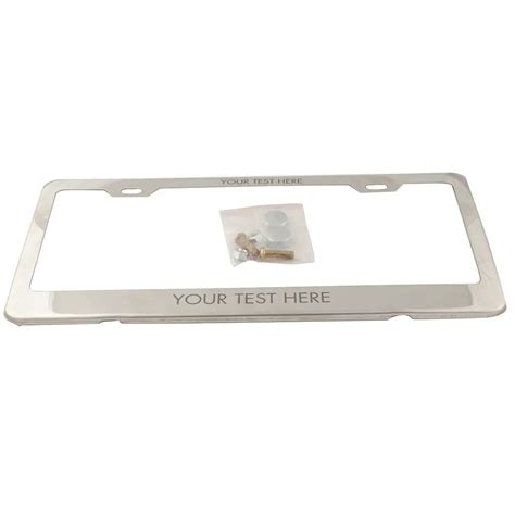 Hot Sale Personalized Engraved License Plate Tag Frame Text Custom