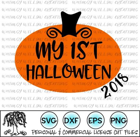 My First Halloween Svg Cut File Whimsy Willow Creations