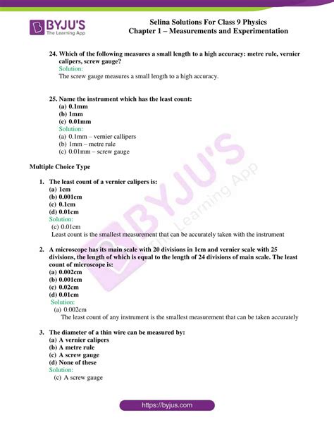 Selina Solutions Class 9 Physics Chapter 1 Measurements And Experimentation Part 19 Physics