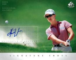 Mint Upper Deck Sp Signature Golf Karrie Webb Signature