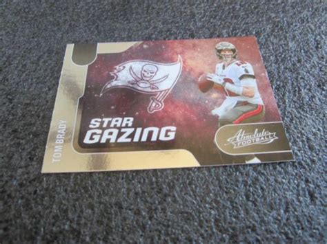 Panini Absolute Nfl Insert Star Gazing Tom Brady Buccaneers Sg