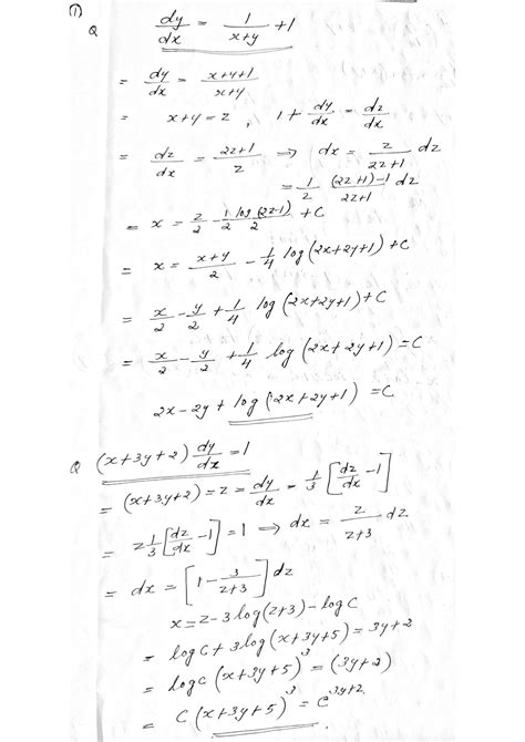 Solution Mathematics Differential Equations Solutions Studypool