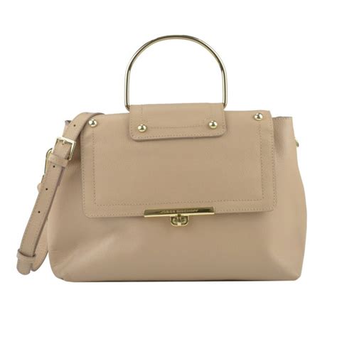 Bolsa Satchel Couro Nude Jorge Bischoff Sapatos bolsas e acessórios