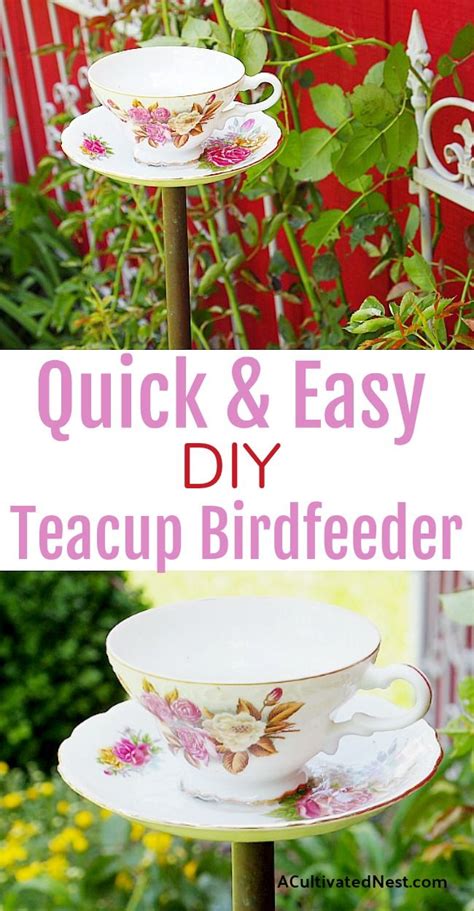 Diy Teacup Bird Feeder Teacup Bird Feeder Diy Tea Cup Bird Feeder