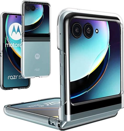 Foluu For Motorola Razr 40 Ultra 2023 Case Hard PC Back Bumper