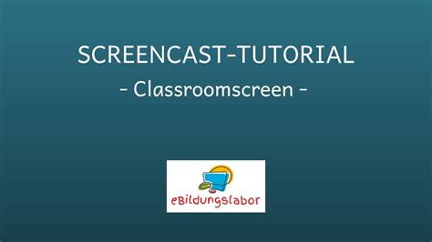 Screencast Tutorial Zu Classroomscreen Youtube