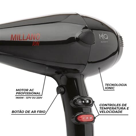 Mq Professional Millano Secador Preto 220V 220V