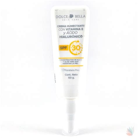 Crema Humectante Con Vitamina E Y Acido Hialuronico Spf Dolce Bella