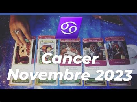 Cancer Novembre 2023 YouTube