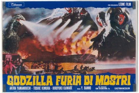 Godzilla Vs The Smog Monster Italian Poster Godzilla Akira Teenage