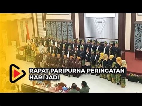 Rapat Paripurna Peringatan Hari Jadi Ke Kabupaten Banjar Youtube