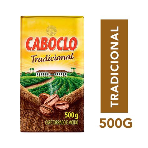 Café Torrado e Moído a Vácuo Tradicional Caboclo Pacote 500g