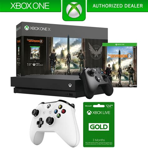 Microsoft Xbox One X Bundle 1 Tb Console With Tom Clancys The Division