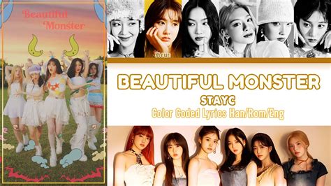 STAYC BEAUTIFUL MONSTER Lyrics Lyrics with MV 스테이씨 가사 Color