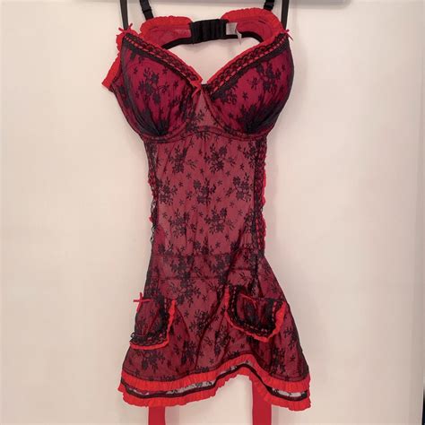 Red And Black Lingerie D Victoria Secret Gem