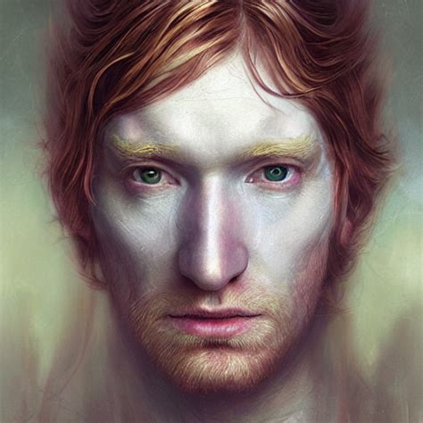 Krea Ai Closeup Portrait Shot Of Domhnall Gleeson As Puck