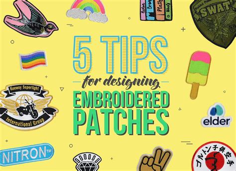 Top Tips For Designing Embroidered Patches