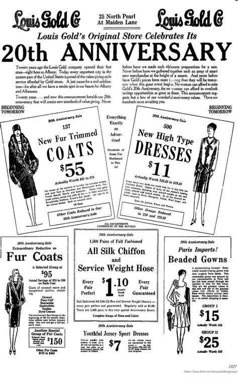 Louis Gold Women S Clothing Store 1927 AlbanyGroup Archive Flickr