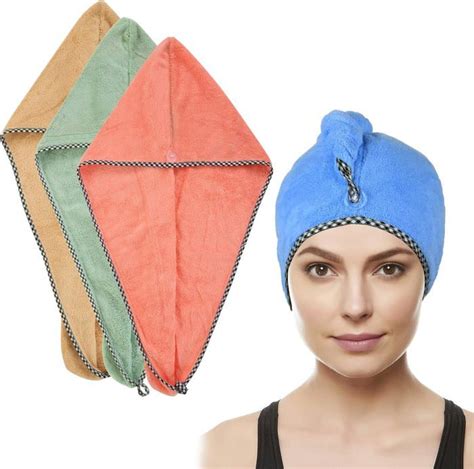 Set De Turban De Cheveux En Microfibre Serviette Turban Serviette