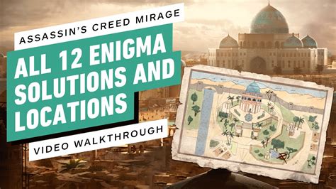 Assassins Creed Mirage All Enigma Solutions And Locations Youtube