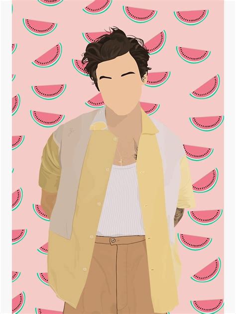 Harry Styles Watermelon Sugar Sticker For Sale By Juliiaaaxoxo Harry Styles Drawing Harry