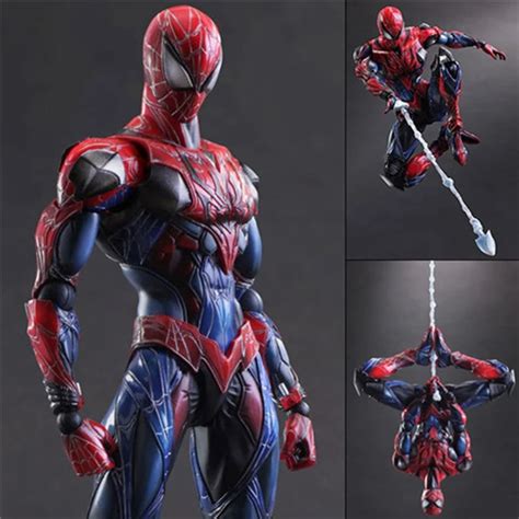 27cm Play Arts Super Heros Spider Man Toy Spiderman Robot Action ...