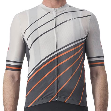 Castelli Maillot Manches Courtes Homme Speed Strada Moon Grey Dark