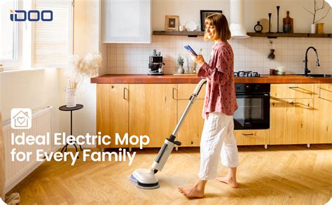 2023 Upgraded IDOO Cordless Electric Mop Dual Motor Electric Spin