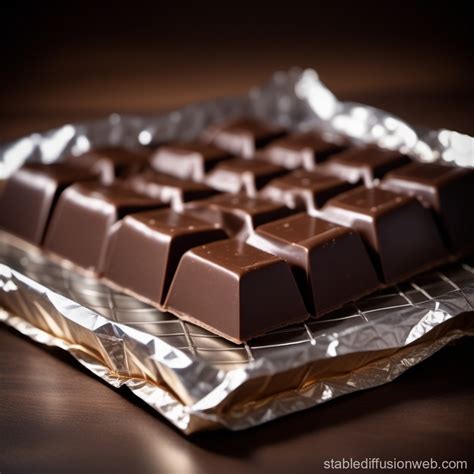 Aluminum Foil Wrapped Chocolate Bar Stable Diffusion Online