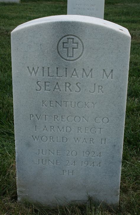 Pvt William M Sears Jr Find A Grave Memorial