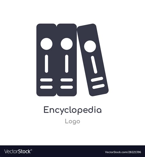 Encyclopedia Icon Isolated Encyclopedia Icon From Vector Image