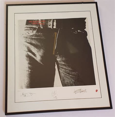 Poster Der Rolling Stones Sticky Fingers Signiert Kaufen Auf Ricardo