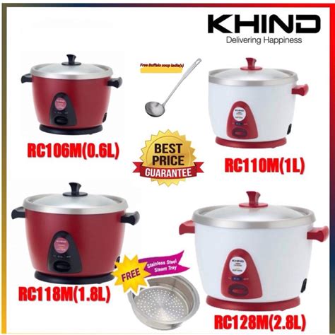 READY STOCK Khind Anshin Rice Cooker With Stainless Steel Inner Pot